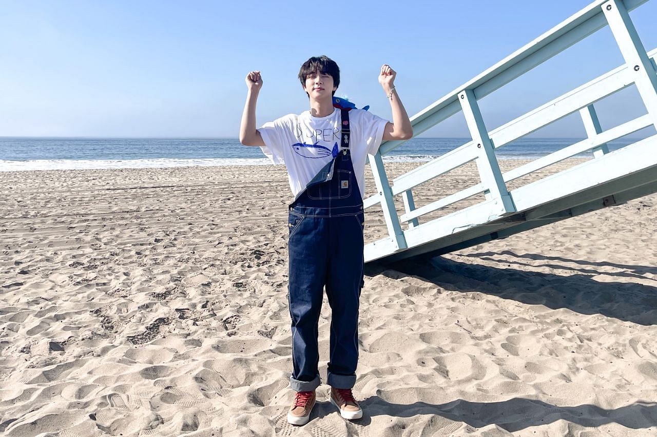 The behind-the-scenes for Super Tuna music video (Image via @bts_bighit/X)